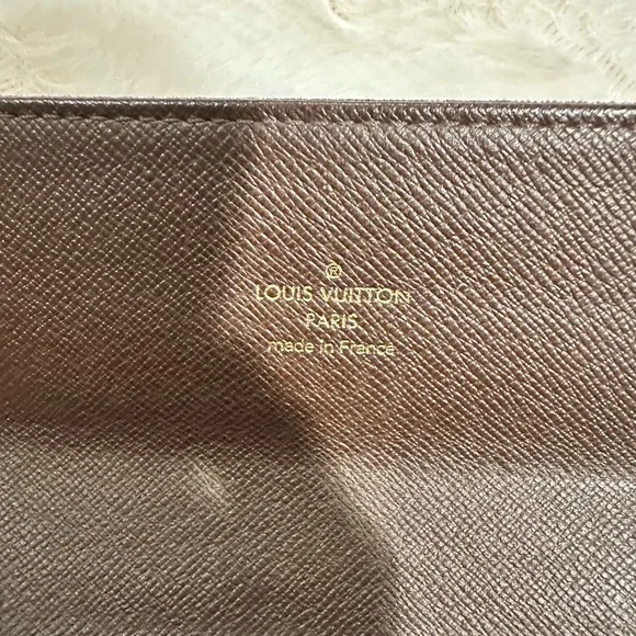 Mini Lin Brown Denim Louis Vuitton Wallet - Picture 7 of 12